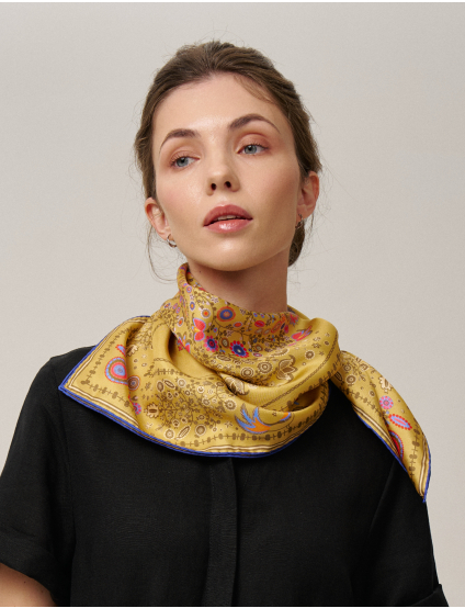 Картинка Шовкова хустина «Слобожанщина. Золоті жнива» 